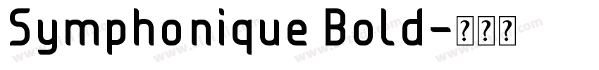 Symphonique Bold字体转换